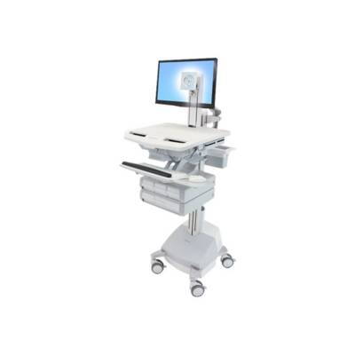 Ergotron - Wagen - für LCD-Display / PC-Ausrüstung - medizinisch - Aluminium, verzinker Stahl, hochwertiger Kunststoff --0