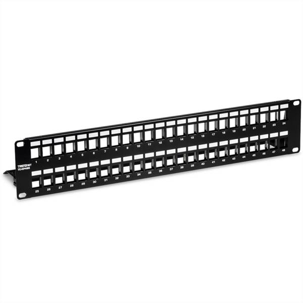 TRENDnet TC-KP48S - Patchpanel (Blindblech) - Rack montierbar - 2U - 48.3 cm (19"")