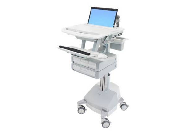 Ergotron - Wagen - offene Architektur - für Notebook/Tastatur/Maus - medizinisch - Aluminium, verzinker Stahl, hochwerti