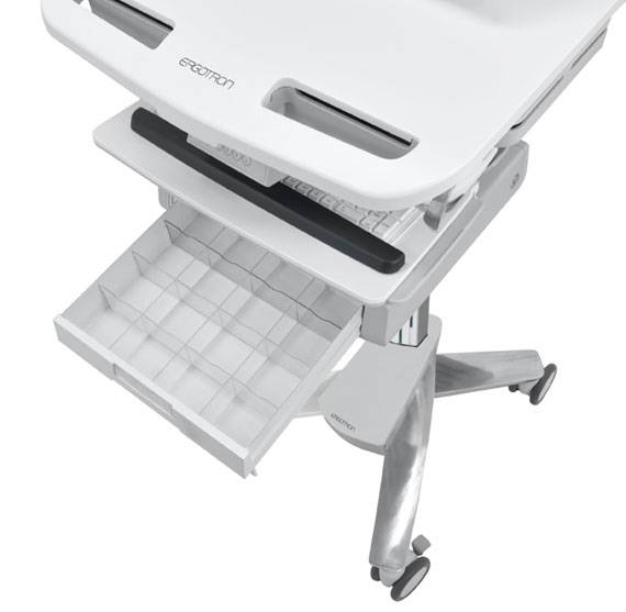 Ergotron - Wagen - offene Architektur - für Notebook/Tastatur/Maus - medizinisch - Aluminium, verzinker Stahl, hochwerti-3