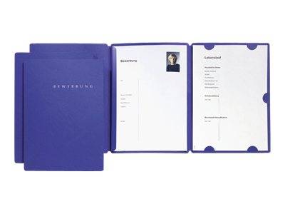 Pagna Basic Select - Klemmleistenordner - Blau (Packung mit 3)-0