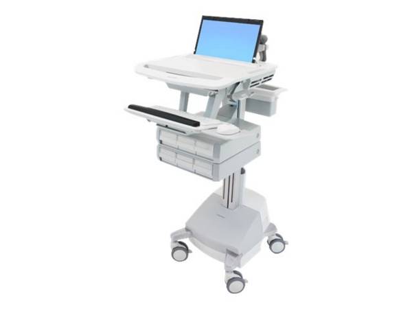 Ergotron - Wagen - offene Architektur - für Notebook/Tastatur/Maus - medizinisch - Aluminium, verzinker Stahl, hochwerti