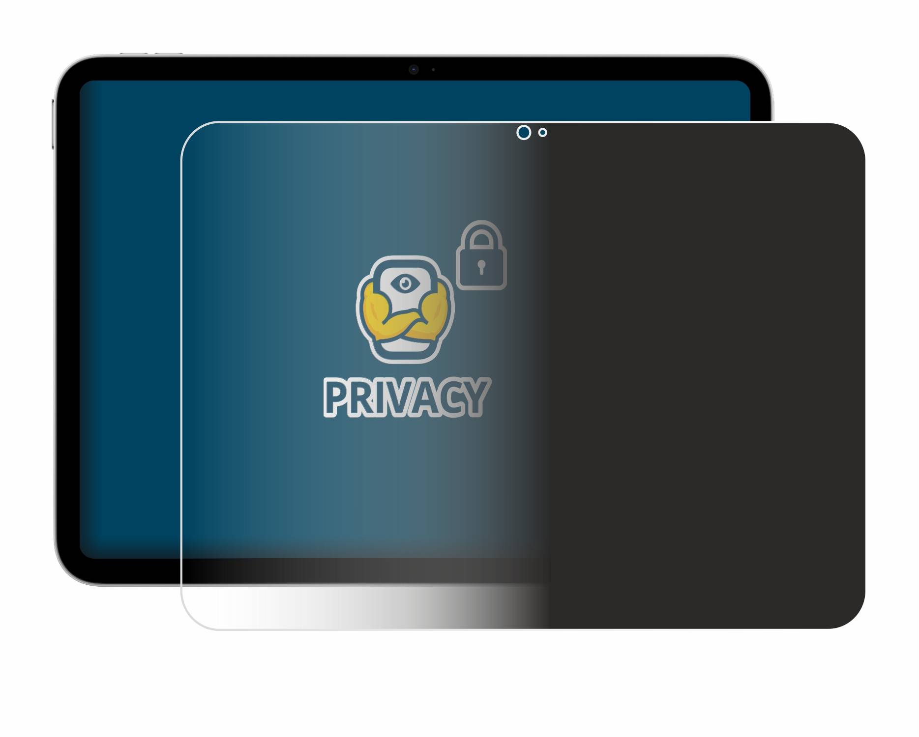 BROTECT Blickschutzfolie für Apple iPad A16 11" WiFi 2025 (11. Gen.) Anti-Spy Privacy Blaulichtschutz Sichtschutzfolie-3