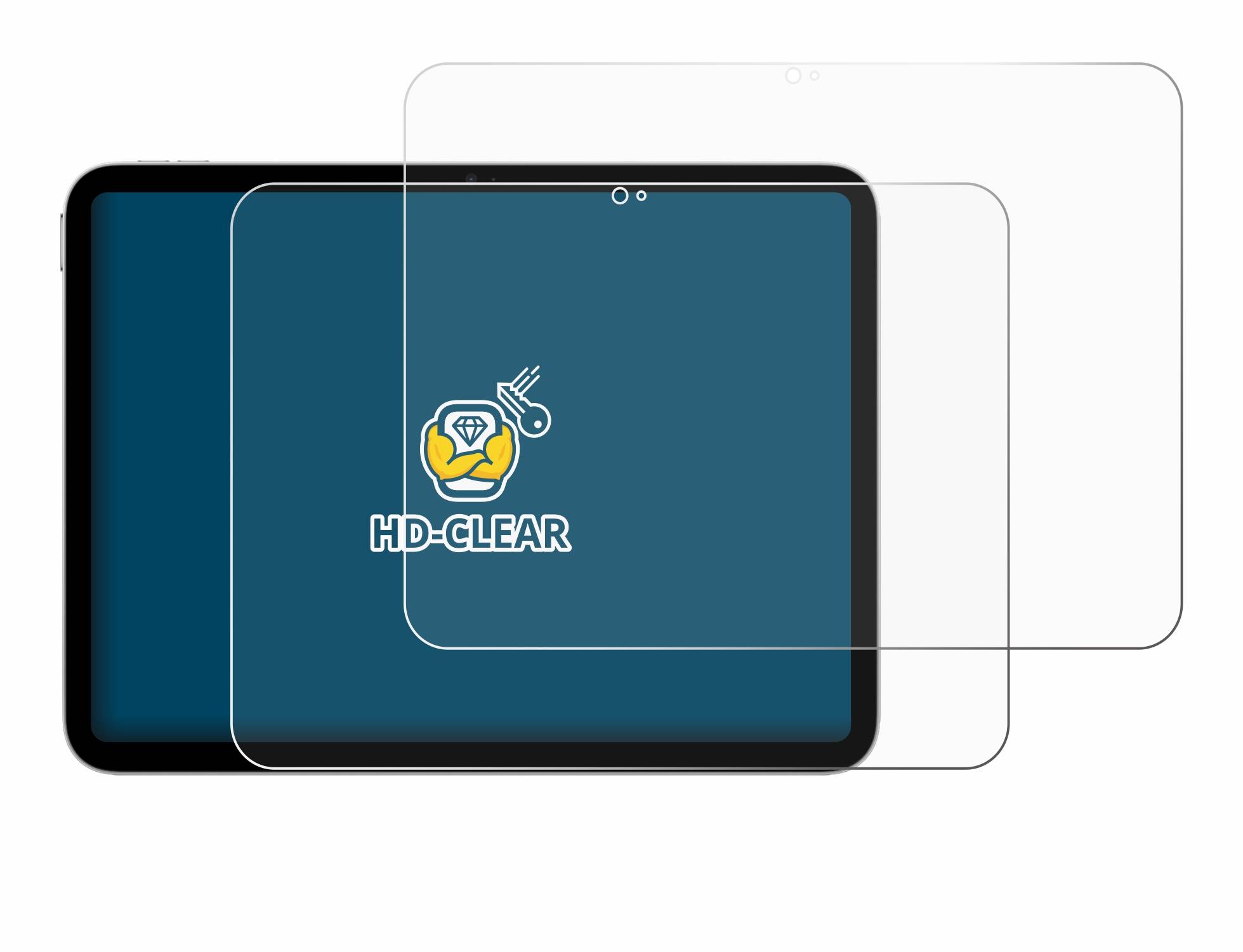 2x BROTECT Schutzfolie für Apple iPad A16 11" 2025 (11. Gen.) Folie Klar Transparent-3