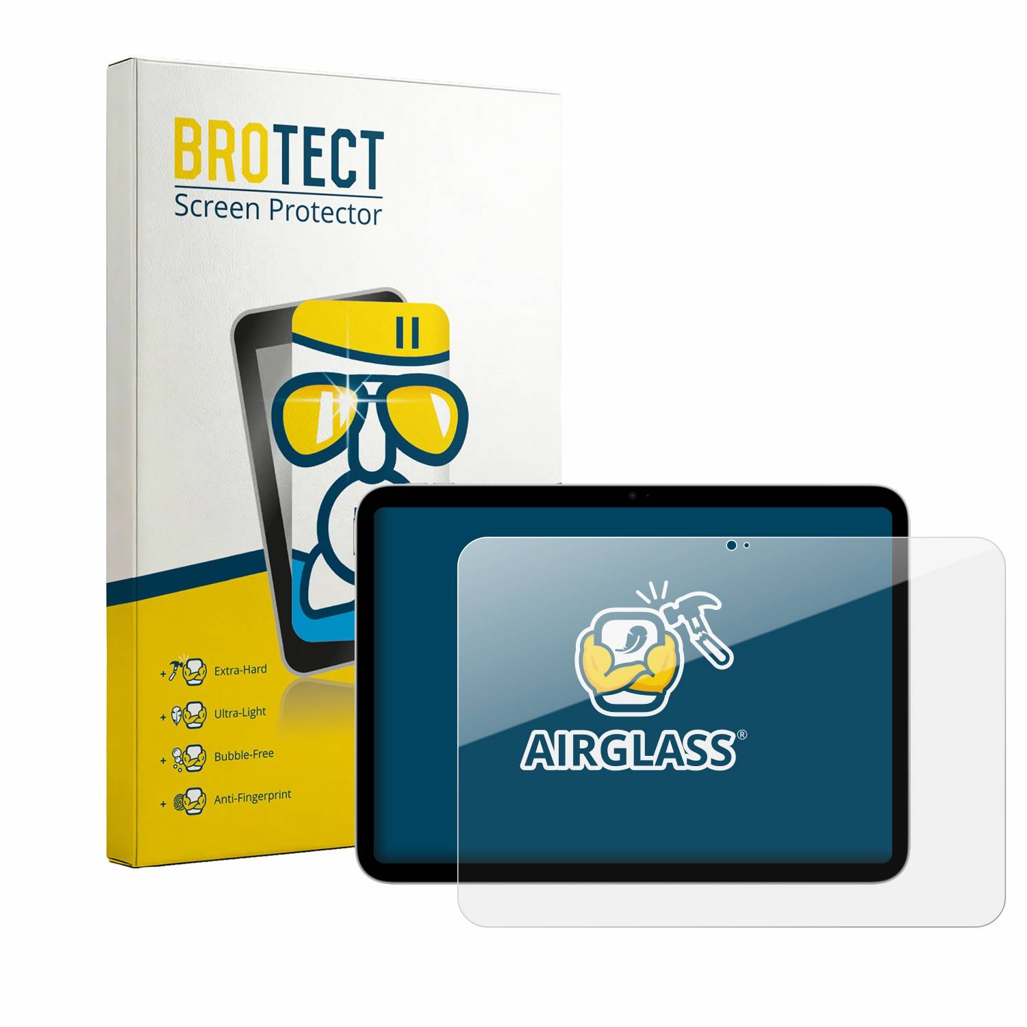 BROTECT Schutzglas für Apple iPad A16 11" WiFi 2025 (11. Gen.) Schutzfolie Panzer Folie Glas Display Schutz klar-0