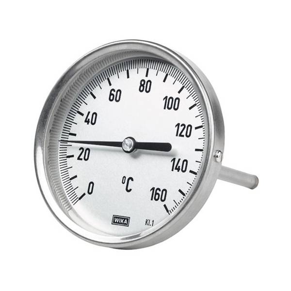 Riegler 5209, Bimetallthermometer, G 1/2 hinten, L=100, Ø 100, 0 °C bis 200 °C, P/n: 102778