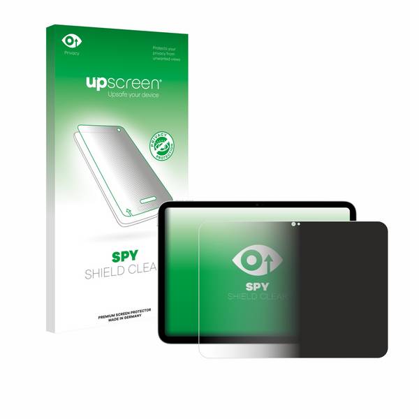 upscreen Blickschutzfolie für Apple iPad A16 11" 2025 (11. Gen.) Anti-Spy Privacy Blaulichtschutz Sichtschutzfolie