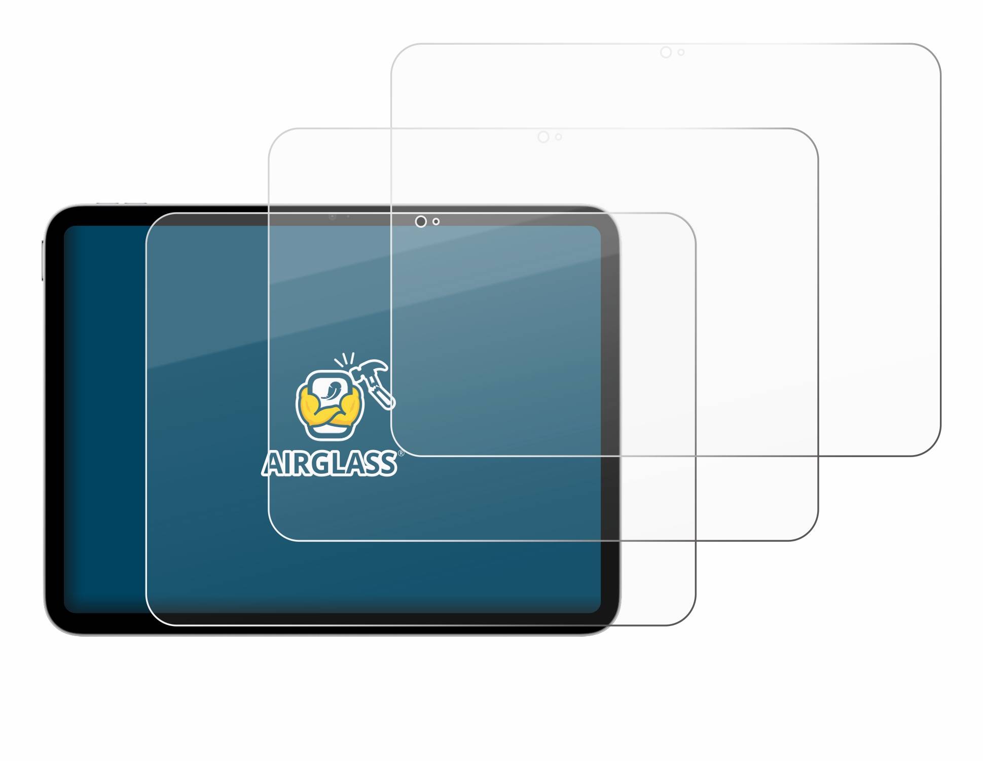 3x BROTECT Schutzglas für Apple iPad A16 11" 2025 (11. Gen.) Schutzfolie Panzer Folie Glas Display Schutz klar-4