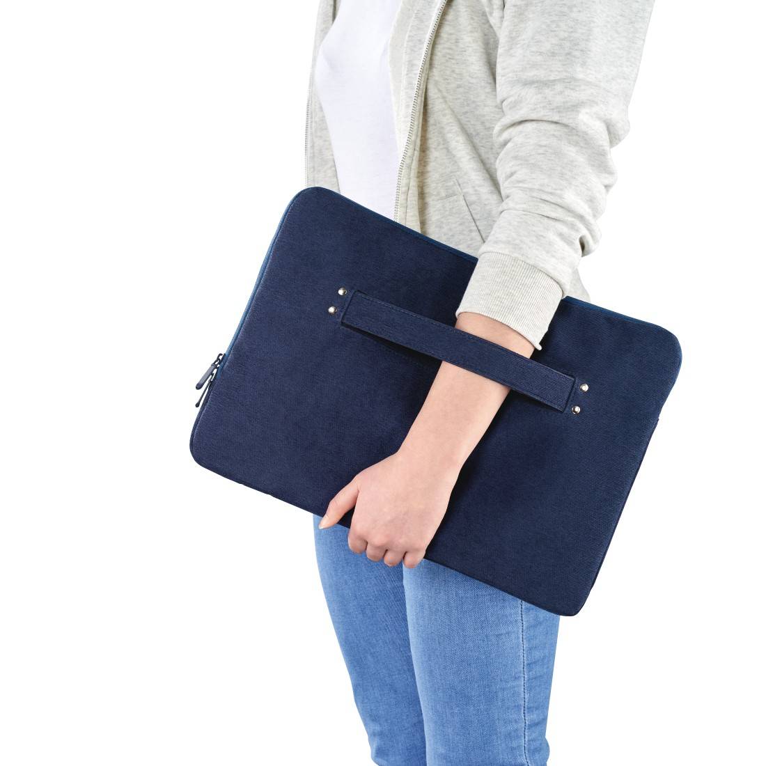 hama 00217181 Laptop-Sleeve "Cali", von 34 - 36 cm (13,3" - 14,1"), Dunkelblau-1
