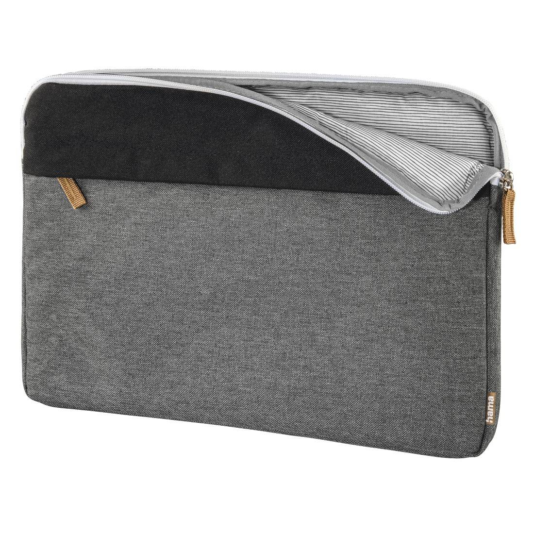 hama 00217113 Laptop-Sleeve "Florenz", bis 34 cm (13,3"), Schwarz/Grau-3
