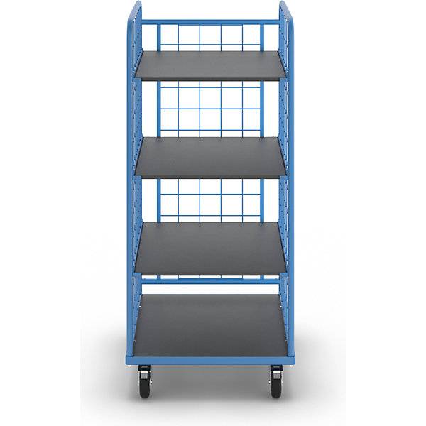 Etagenwagen KOMPAKT Gitterverkleidung 3-seitig Ladefläche 750 x 650 mm mit 3 Etagenböden. TAKKT Industrial &-3