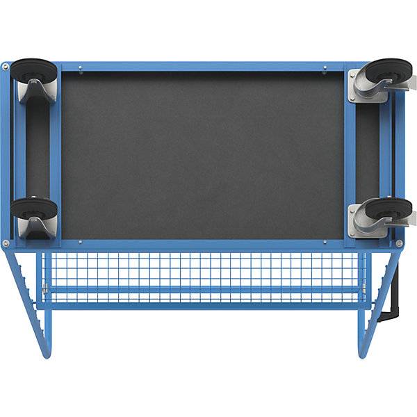 Regalwagen für 8 Etagenböden inkl. 1 Etagenboden mit Gitterboden. TAKKT Industrial & Packaging GmbH 83486149-4