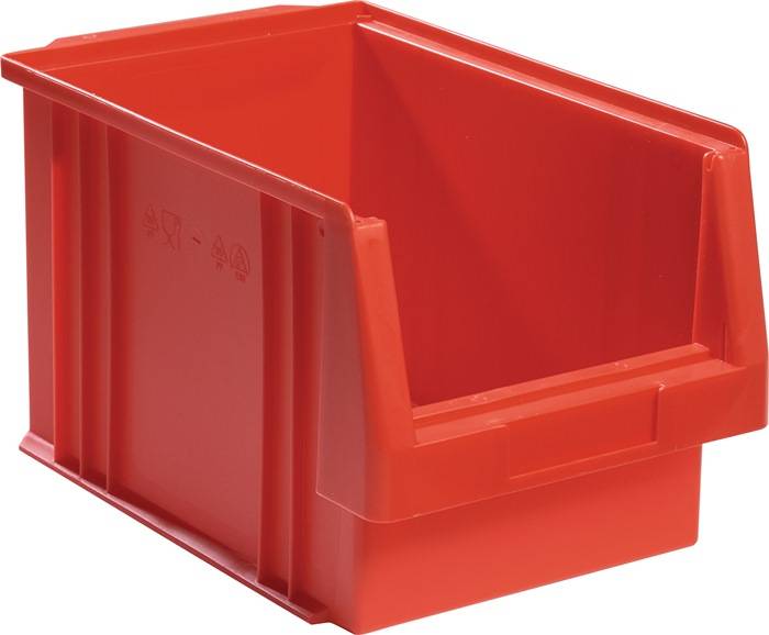 Sichtlagerkasten PLK L330xB213xH200mm PP rot LA-KA-PE-0