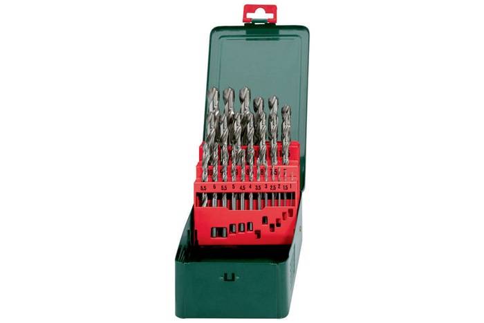 Bohrerkassette 25teilig SP HSS-G Metabo