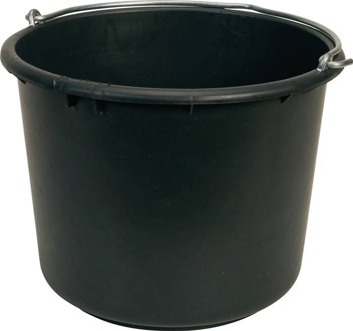 Baueimer GRIPLINE X 12l schwer,verstärkt schwarz Ku.-4