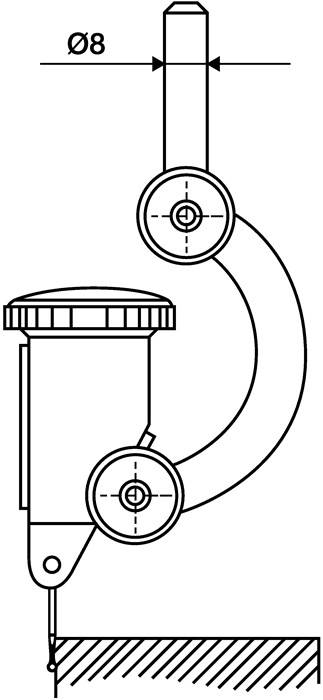 Zentrierhalter FH 8 Aufnahmebohrung-D.4mm H7 Schaft-D.8 mm h6 KÄFER-3