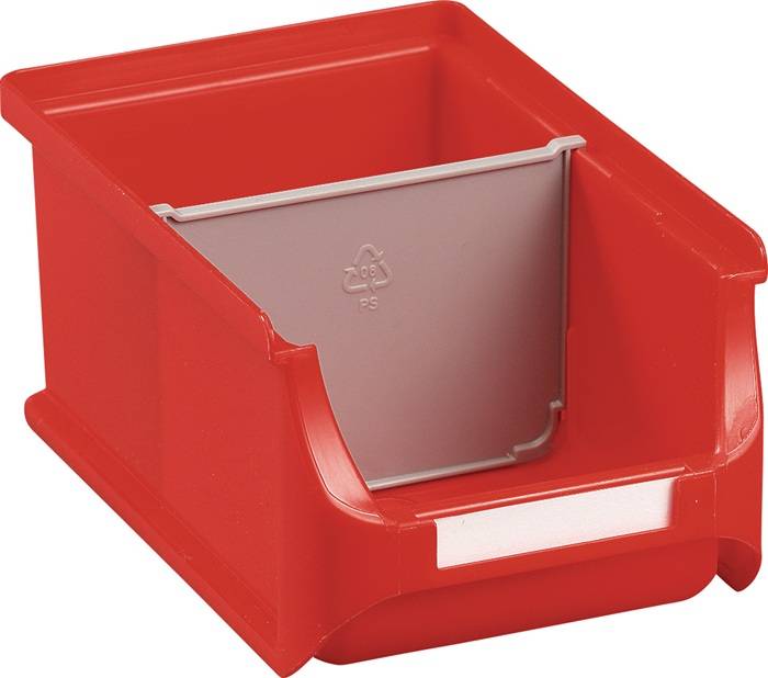 Trennw.ProfiPlus f.Stapelsichtboxen H.115mm PS grau ALLIT-1