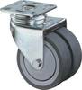 Doppel-Lenkrolle 50mm 60kg o.Festst.Gum.grau 60x60mm BS ROLLEN