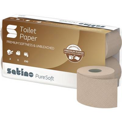 Toilettenpapier Satino PureSoft 66540 2-lag.64 RL à 250 Bl.=16000 Blätter SATINO-0