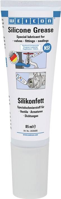 Silikonfett NSF-H1 transp.85g Tube WEICON-0