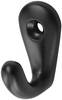 Handtuchhaken 0557 1 Hak.H.36mm Alu.ku.-besch.schwarz A.27mm HERMETA