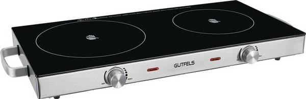 Glaskeramik Doppel‐Kochplatte COOK 4010 1800 W,1000 W ,stufenlos GUTFELS