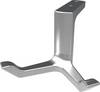 Decken-Mantelhaken 0200 zweifach A.87mm Alu.silberf.elox.H.49mm HERMETA