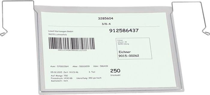 Dokumententasche B330xH245mm DIN A4 quer m.flex.Drahtbügel EICHNER-0