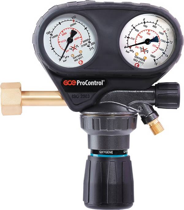 Flaschendruckminderer ProControl Sauerstoff 200bar 1-stufig GCE