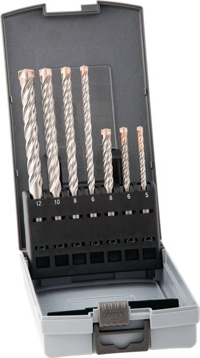 Hammerbohrersatz FORCE X 7-tlg.X SDS-plus Ku.-Box ALPEN-0