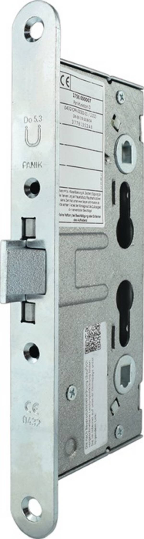 Panik-Einsteckschloss 1009PPG Fkt.D rd 24/65/72/9mm DIN L/R