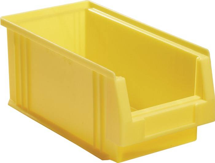 Sichtlagerkasten PLK L290xB150xH125mm PP gelb LA-KA-PE-0