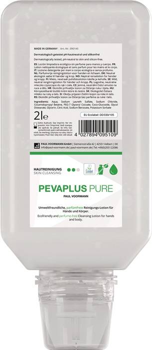 Handreinigung PEVAPLUS PURE 2l unparfümiert Softflasche PAUL VOORMANN