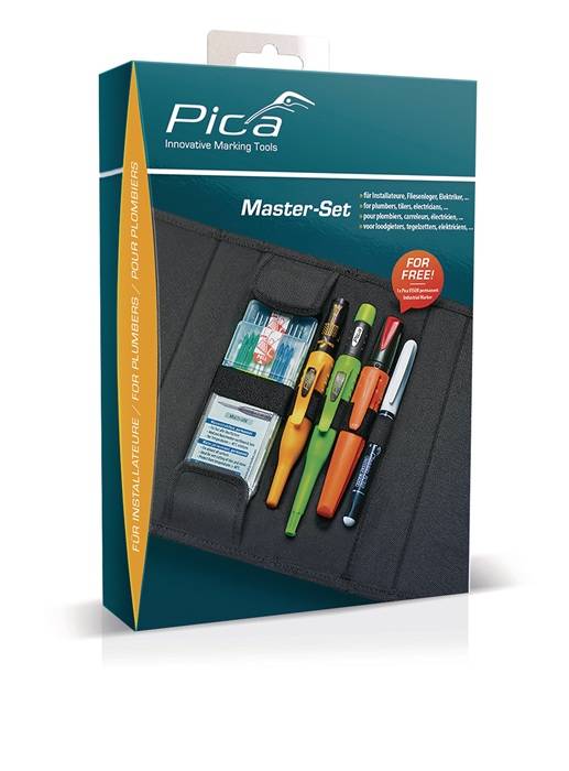 Bau-/Tieflochmarker Master-Set Installateur sortiert 10 PICA-2