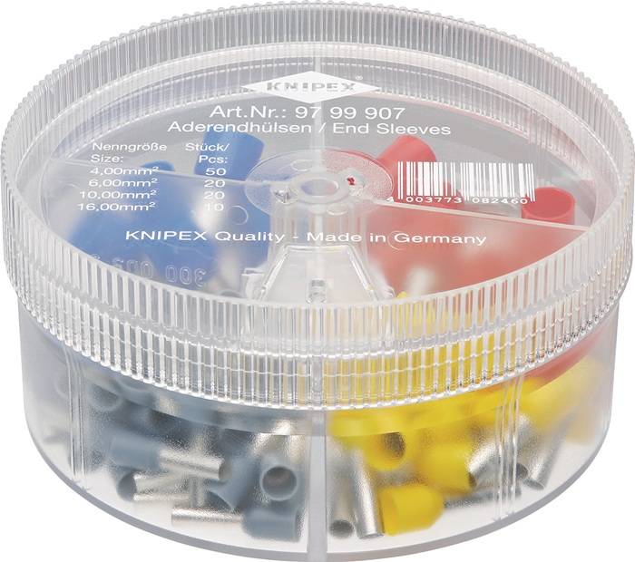 Aderendhülsenbox 100-tlg.4,0-16,00mm² Ku.-Box KNIPEX-0