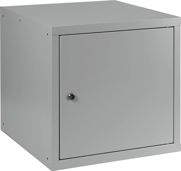 Schließfachschrank lichtgrau/lichtgrau H450xB450xT450mm 1 Abt.-0