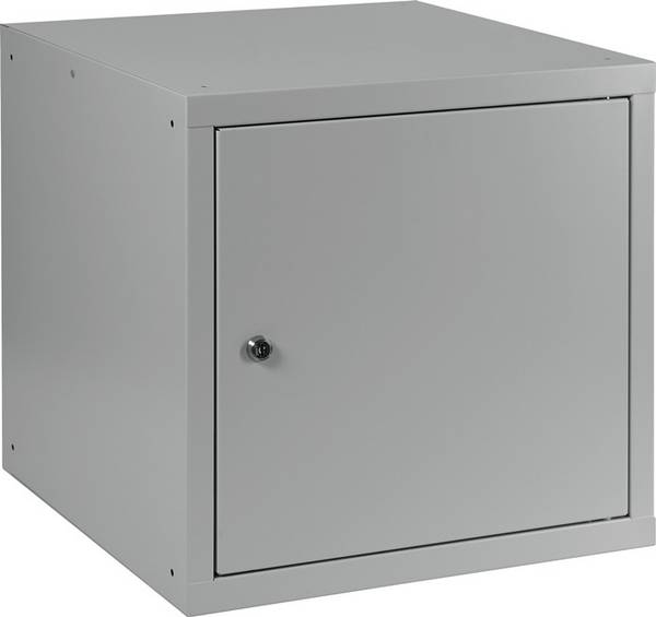Schließfachschrank lichtgrau/lichtgrau H450xB450xT450mm 1 Abt.