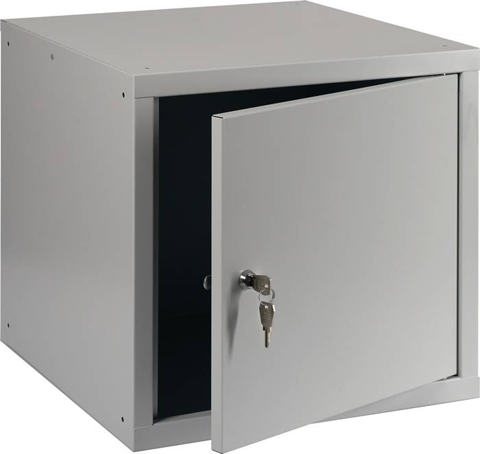 Schließfachschrank lichtgrau/lichtgrau H450xB450xT450mm 1 Abt.-1