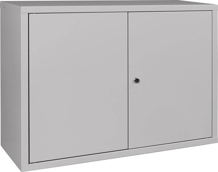 Hängeschrank H600xB800xT300mm Vollblech,1 BD lichtgrau/lichtgrau-0