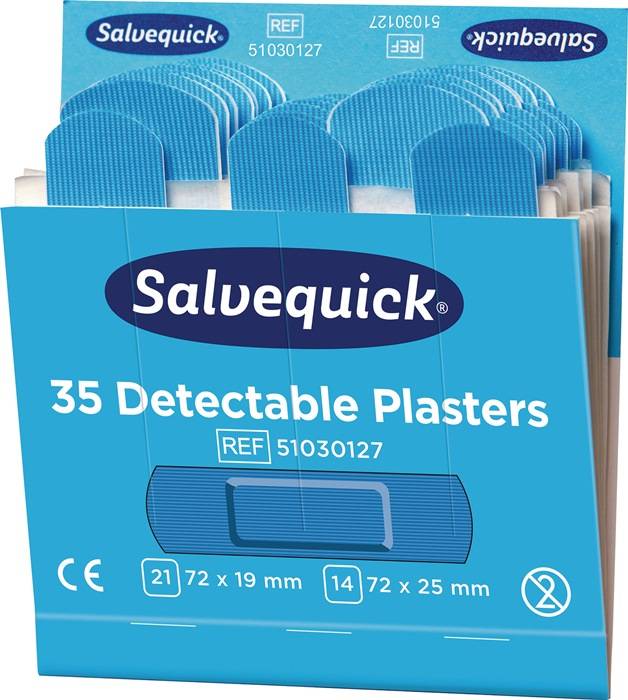 Pflasterstrips Salvequick detectable 6 Nachfüllpack je 35 St.SALVEQUICK-0