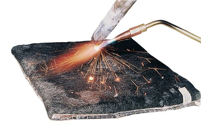 Flammschutzmatte Schweißunterlage m.Isolation,feucht L300xB300xH30ca.mm Jutec-0
