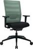 Bürodrehstuhl m.Synchr.-Techn.schwarz/mint 420-540mm m.Lehnen Trgf.110kg TOPSTAR