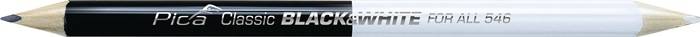 Markierstift Classic FOR ALL Black&White L.24cm 2B beids.gespitzt PICA-1