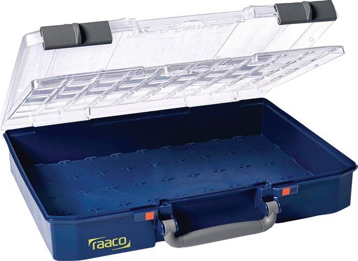 Sortimentskasten CarryLite B413xT330xH82mm transp.blau RAACO-0