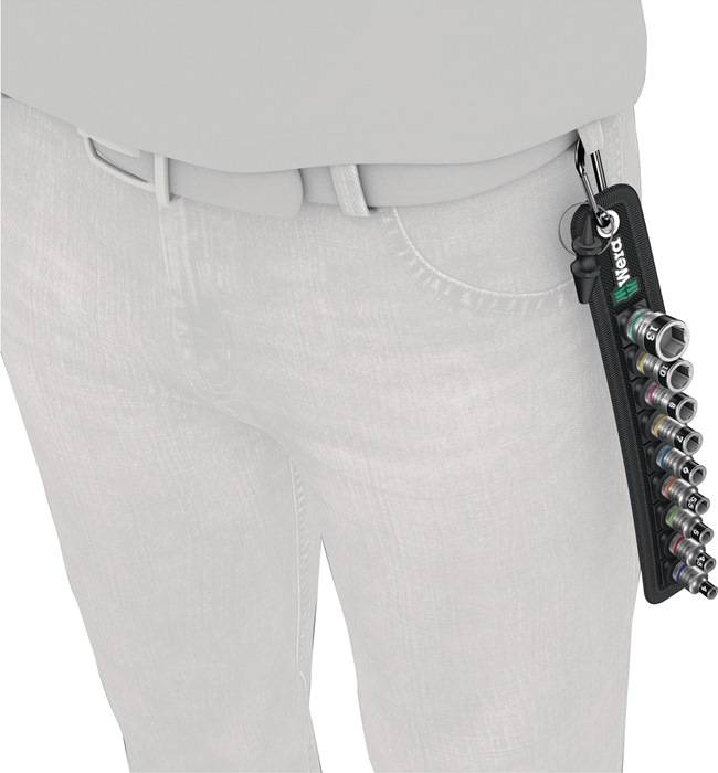 Steckschlüsselsatz Belt 1 10-tlg.1/4 Zoll 4-13mm f.a6-KT.-Schr.WERA-1