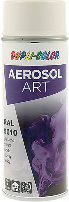 Buntlackspray AEROSOL Art reinweiss glänzend RAL 9010 400ml Spraydose-0