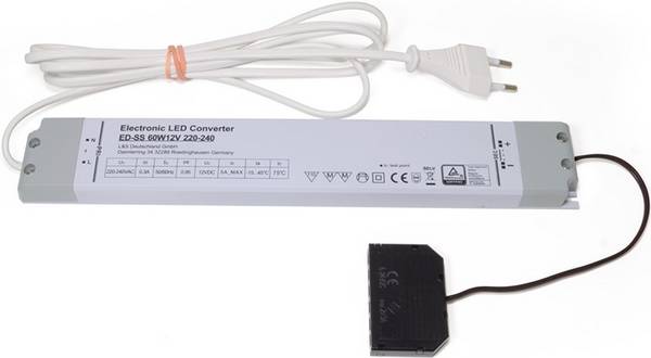 L & S DEUTSCHLAND GmbH LED-Konverter 230 V 12 V 60 W 6-fach Verteiler L&S 2000422