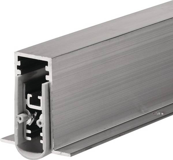 Türdichtung EllenMatic Soundproof Omega 1 stg.L.708mm B.15mm Alu.blk silber