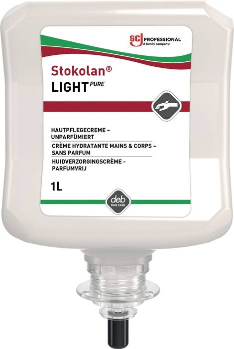 Hautpflegecreme Stokolan® Light PURE 1l duft-/farbstofffrei Kartusche-0