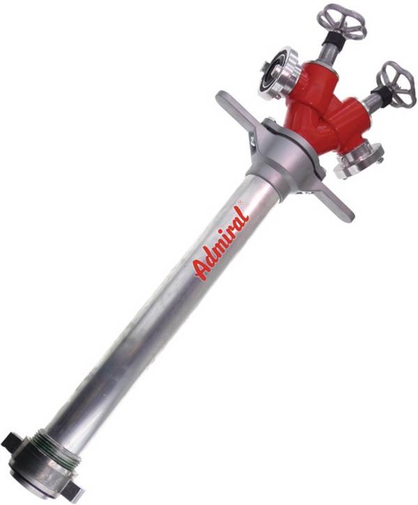 Standrohr DN80C 2 Abg. CCmit Ventilen, 110 cm - Artikel: 4006918290812